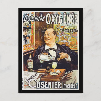 Carte Postale L'Absinthe Cusenier