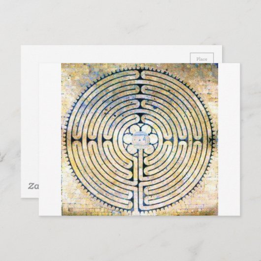 Carte Postale Labyrinthe (Devant / Derrière)