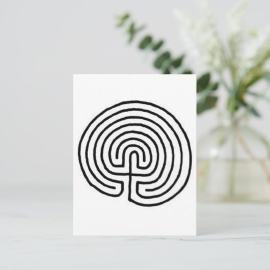 Carte Postale Labyrinthe (Debout devant)