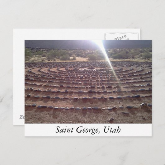 Carte Postale Labyrinthe (Devant / Derrière)