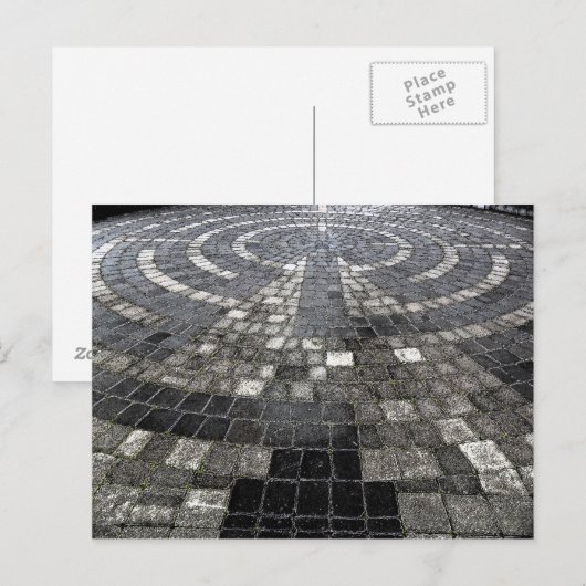 Carte Postale labyrinthe (Devant / Derrière)
