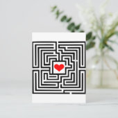 Carte Postale Labyrinthe - Coeur (Debout devant)