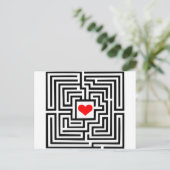 Carte Postale Labyrinthe - Coeur (Debout devant)