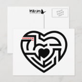 Carte Postale labyrinthe d'amour (Devant / Derrière)