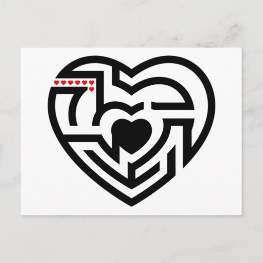 Carte Postale labyrinthe d'amour (Devant)