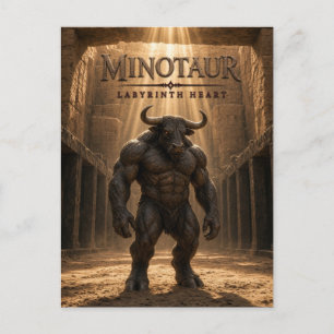 Carte Postale Labyrinthe de Minotaur Cœur Cinéma Sombre