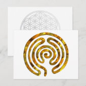 Carte Postale Labyrinthe OR | créez votre propre arrière-plan (Devant / Derrière)