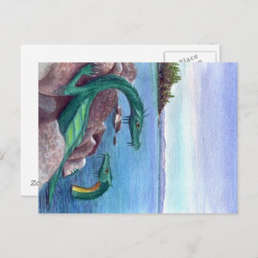 Carte Postale Lac (Devant / Derrière)