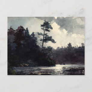 Carte Postale Lac Adirondack par Winslow Homer (1889)