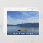 Carte Postale lac apoyo bleu (Devant / Derrière)