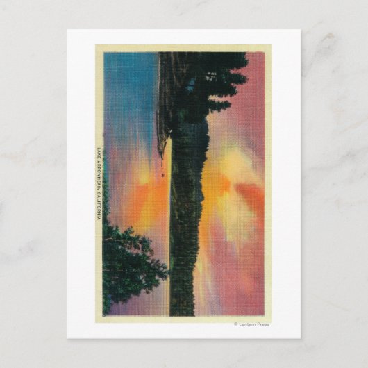 Carte Postale Lac Arrowhead à SunsetLake Arrowhead, CA (Devant)