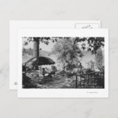 Carte Postale Lac Arrowhead, California Lodge Vue & Terrasse (Devant / Derrière)