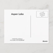 Carte Postale Lac Aspen (Dos)