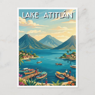 Carte Postale Lac Atitlán Guatemala Voyage