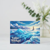 Carte Postale Lac Baïkal Russie (Debout devant)