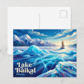 Carte Postale Lac Baïkal Russie (Devant / Derrière)