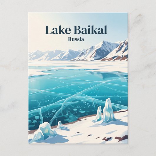 Carte Postale Lac Baïkal Russie (Devant)