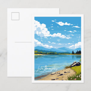 Carte Postale Lac Banyoles Ibiza Espagne lieu de voyage vintage