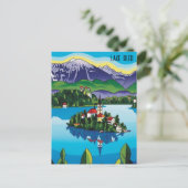 Carte Postale Lac Bled Slovénie (Debout devant)