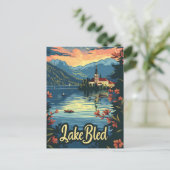 Carte Postale Lac Bled Slovénie (Debout devant)