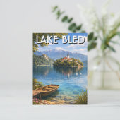 Carte Postale Lac Bled Slovénie (Debout devant)