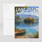 Carte Postale Lac Bled Slovénie (Devant / Derrière)