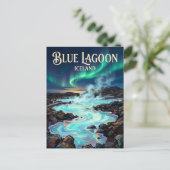 Carte Postale Lac Bleu Islande (Debout devant)