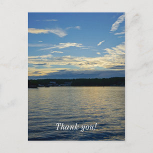 Carte Postale Lac Blue Sunset des Ozarks