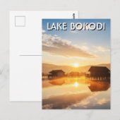 Carte Postale Lac Bokodi Hongrie Coucher de soleil (Devant / Derrière)