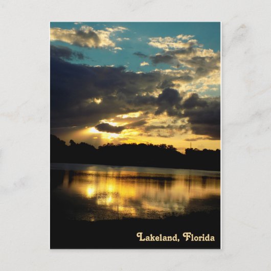 Carte Postale Lac Bonny Lakeland Floride 4 (Devant)
