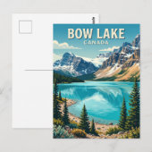 Carte Postale Lac Bow Canada (Devant / Derrière)