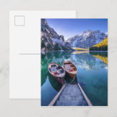 Carte Postale Lac Braies | Alpes Dolomites, Italie (Devant / Derrière)