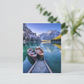 Carte Postale Lac Braies | Alpes Dolomites, Italie (Debout devant)