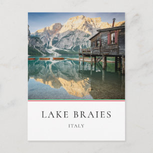 Carte Postale Lac Braies dans les Dolomites en Italie
