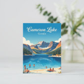 Carte Postale Lac Cameron Canada (Debout devant)