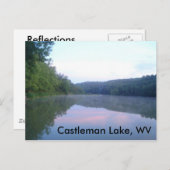 Carte Postale Lac Castleman, WV (Devant / Derrière)