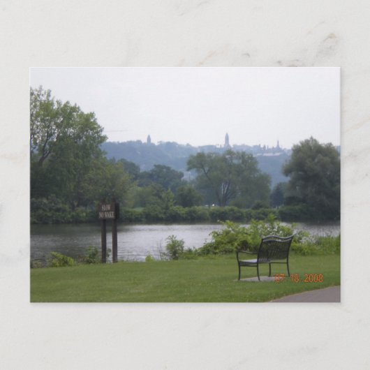 Carte Postale Lac Cayuga en Ithaca, New York (Devant)