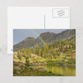 Carte Postale Lac Cecret avec arc-en-ciel sur Devil's Castle, (Devant / Derrière)