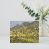 Carte Postale Lac Cecret avec arc-en-ciel sur Devil's Castle, (Debout devant)