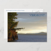 Carte Postale Lac Champlain de Shelburn Farms, VT (Devant / Derrière)