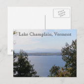 Carte Postale Lac Champlain, Vermont (Devant / Derrière)