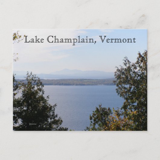 Carte Postale Lac Champlain, Vermont (Devant)