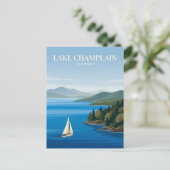 Carte Postale Lac Champlain Vermont (Debout devant)