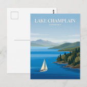 Carte Postale Lac Champlain Vermont (Devant / Derrière)