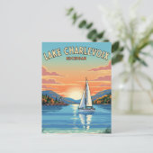 Carte Postale Lac Charlevoix Michigan Travel (Debout devant)