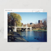 Carte Postale lac commun de boston (Devant / Derrière)
