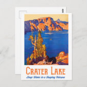 Carte Postale Lac Crater (Devant / Derrière)