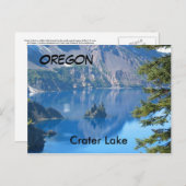 Carte Postale Lac Crater, Oregon (Devant / Derrière)