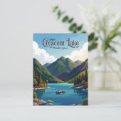 Carte Postale Lac Crescent États-Unis (Debout devant)