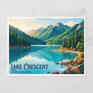 Carte Postale Lac Crescent Port Angeles Washington